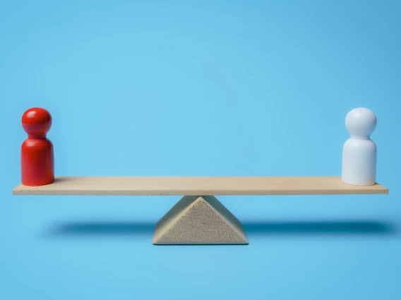 Graphic of balanced see-saw