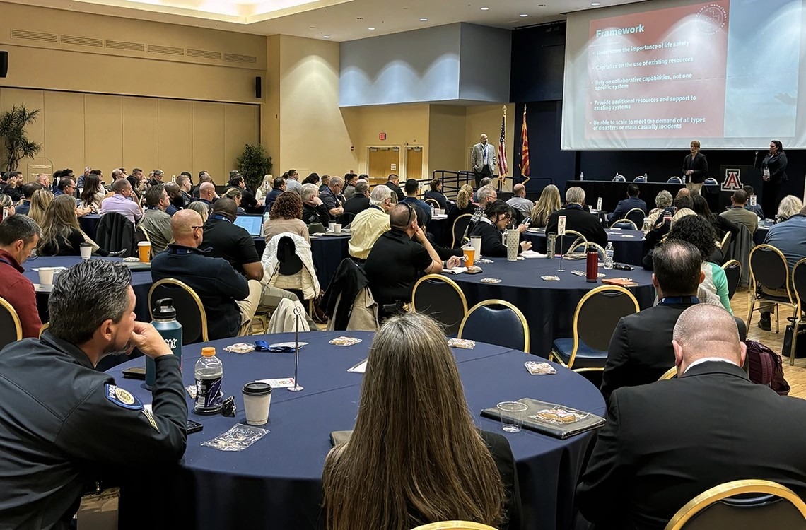 View of attendees and table at the 2025 Safety Summit