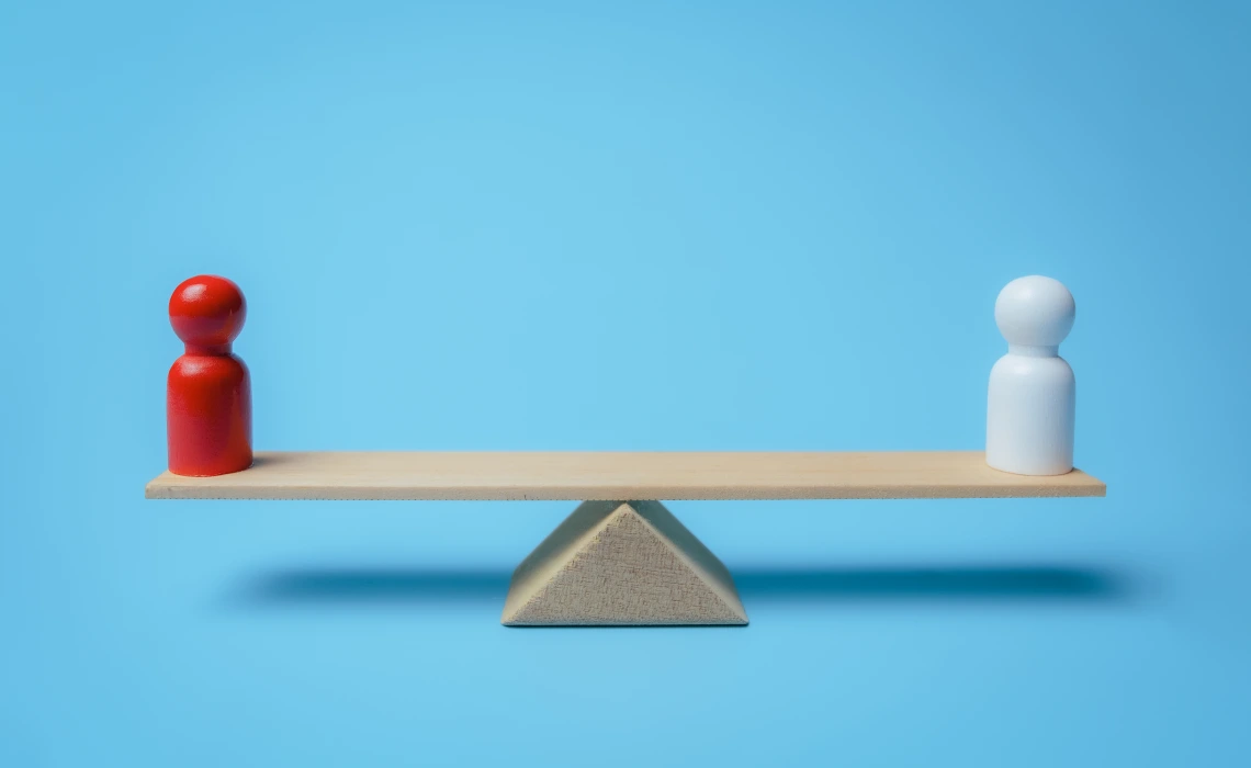 Graphic of balanced see-saw