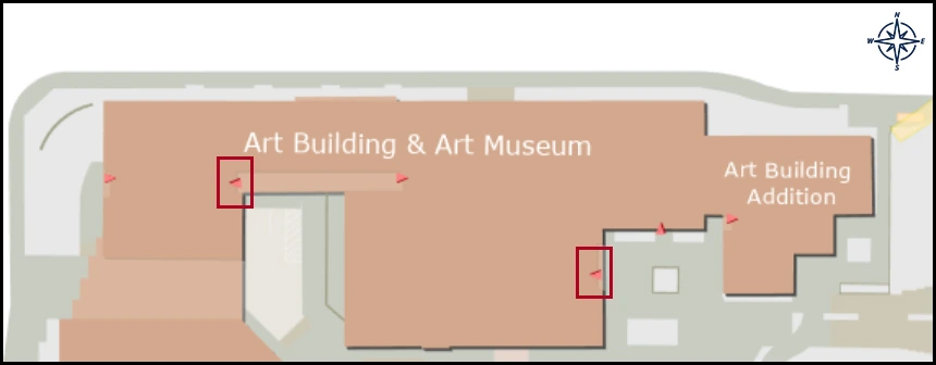 map image with identified entrance for ART