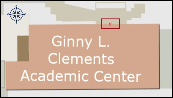 map image with identified entrance for CATS