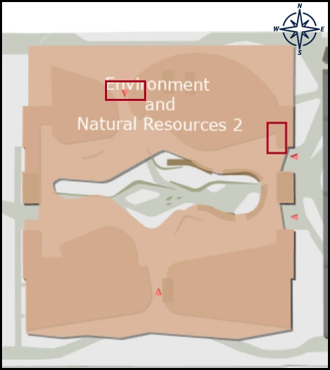 map image with identified entrance for ENR2