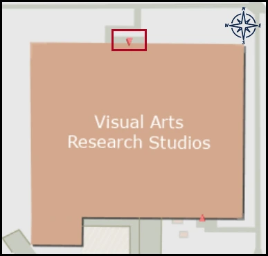 map image with identified entrance for VARS building 