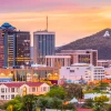Skyline of Tucson and A Mountain